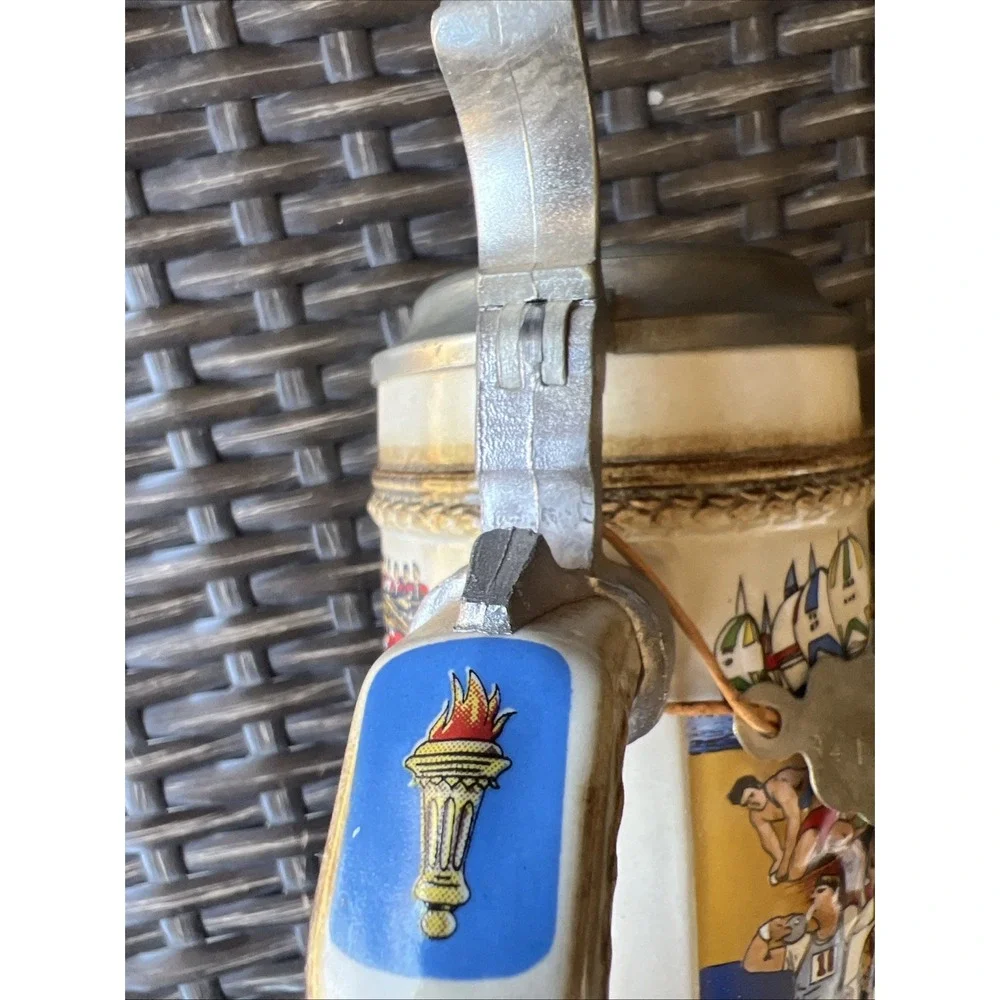 1988 Anheuser Busch Games Of The XXIVTH Olympiad Seoul Gerz West German Beer Mug
